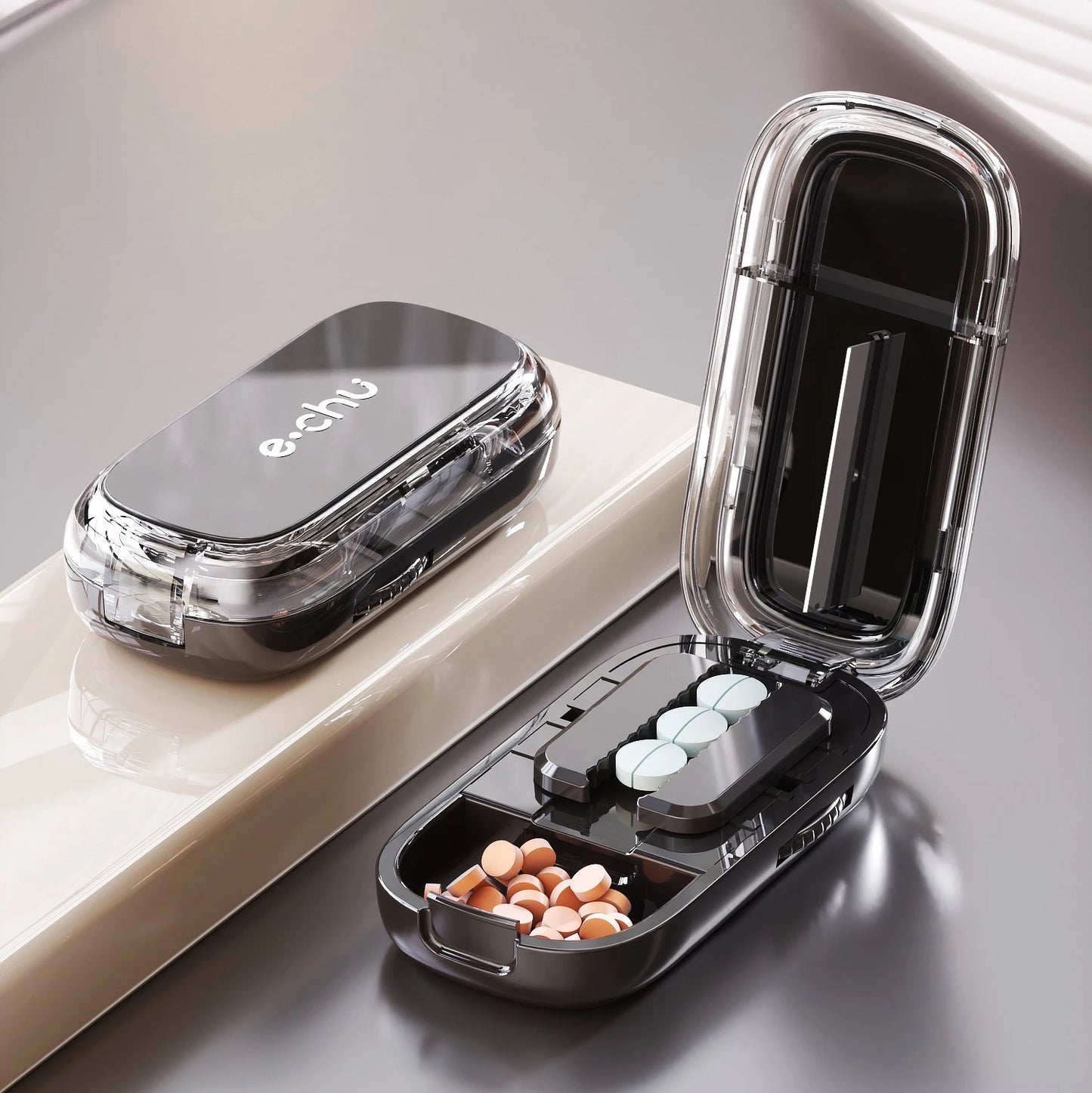 Quartering Pill Cutter Storage Box