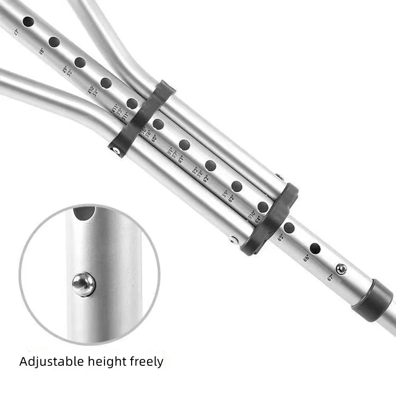 Aluminum Alloy Detachable Foldable Crutches